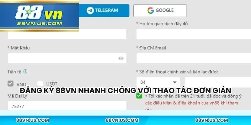Đăng Ký 88vn Với Thao Tác Đơn Giản, Nhận Ngay Ưu Đãi Hấp Dẫn
